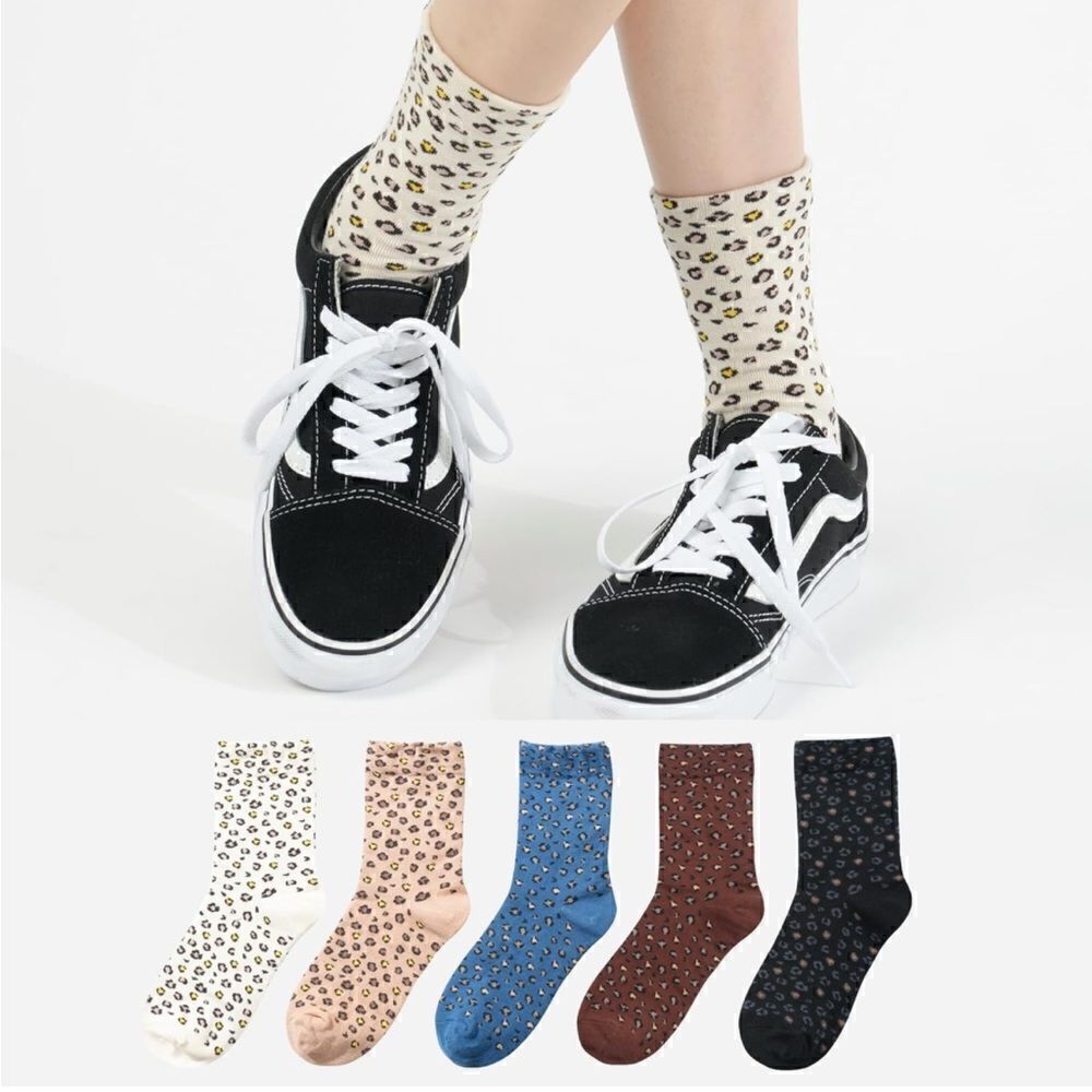 Cheetah Print Sock Set - Picture 2 of 7